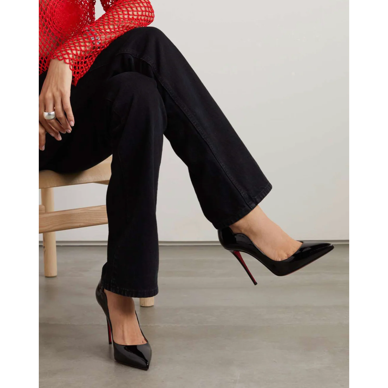 Christian Louboutin Hot Chick 100 patent-leather Pumps