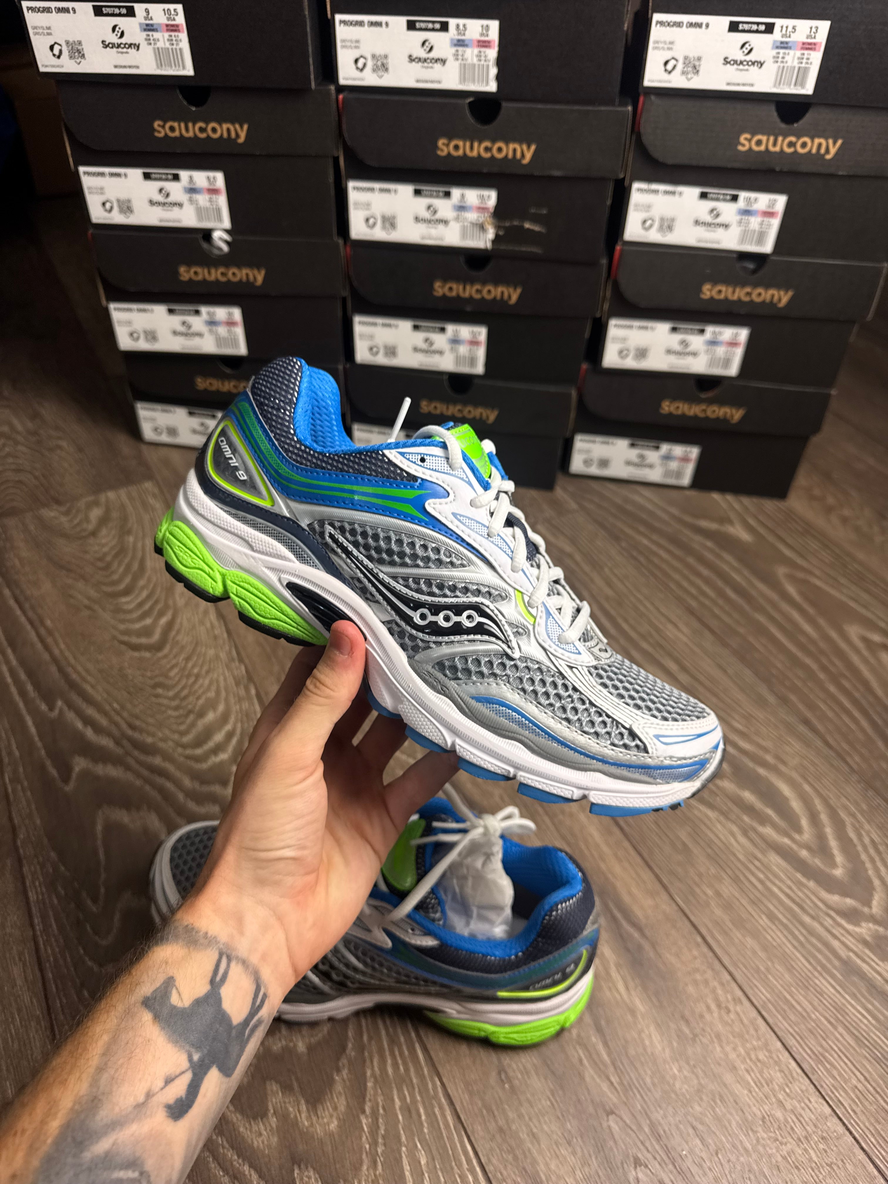 Saucony ProGrid Omni 9 Grey Slime