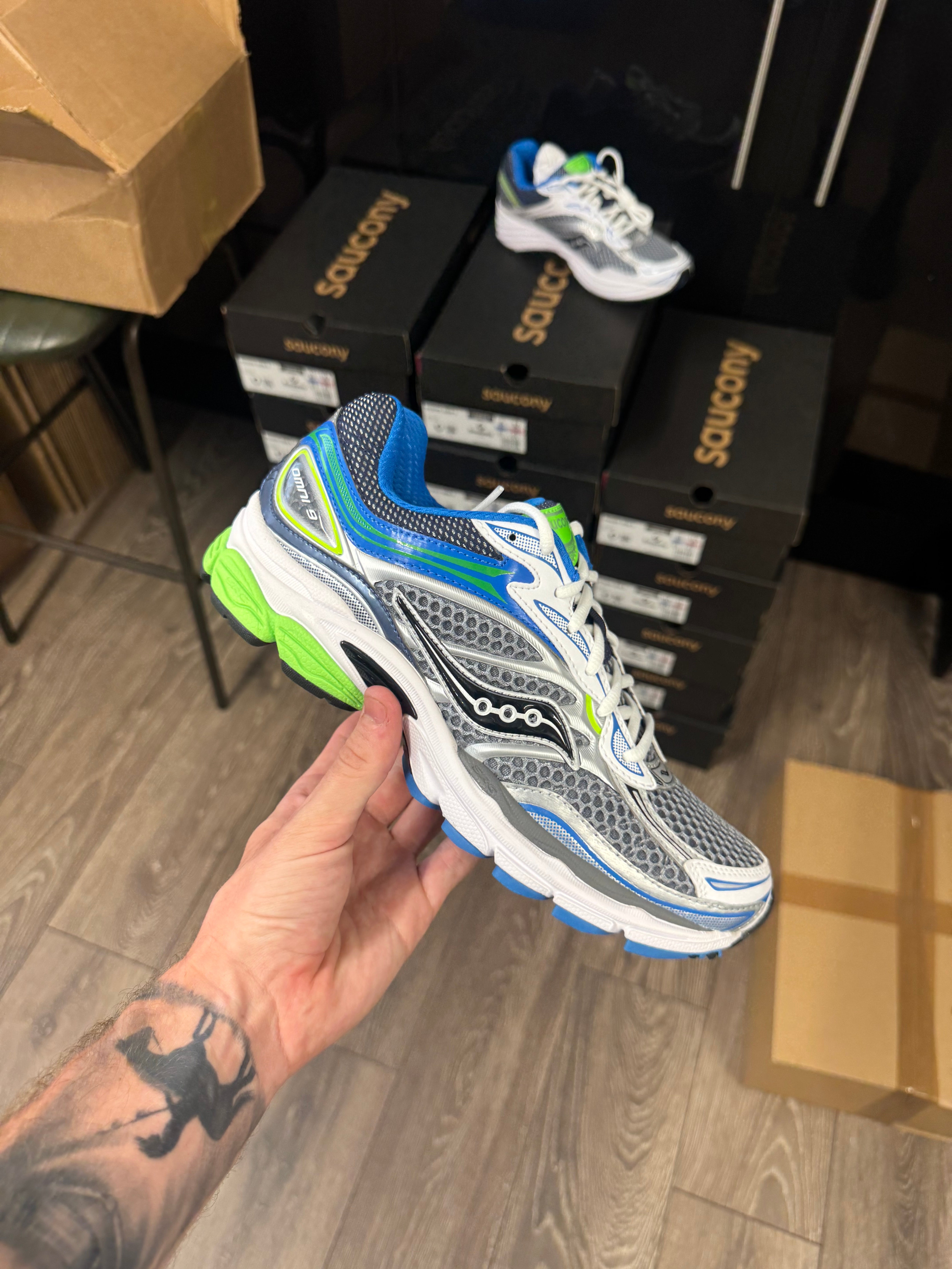 Saucony ProGrid Omni 9 Grey Slime