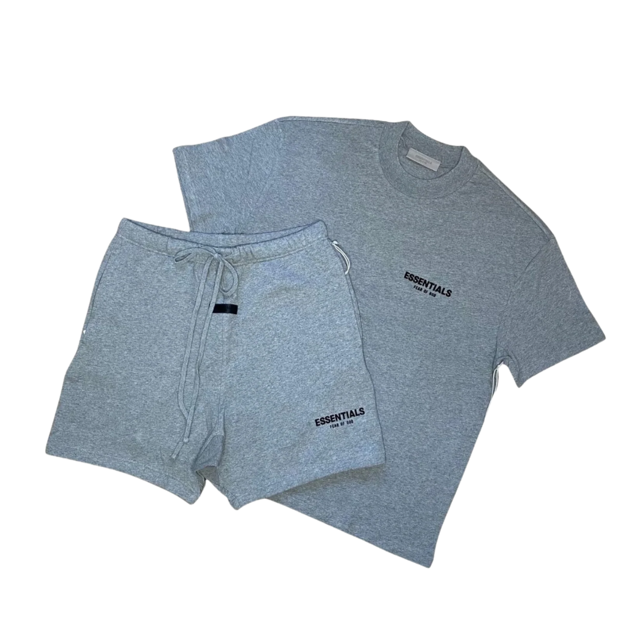 Fear of God Essentials Dark Grey 'Dark Oatmeal' T Shirt & Shorts Set